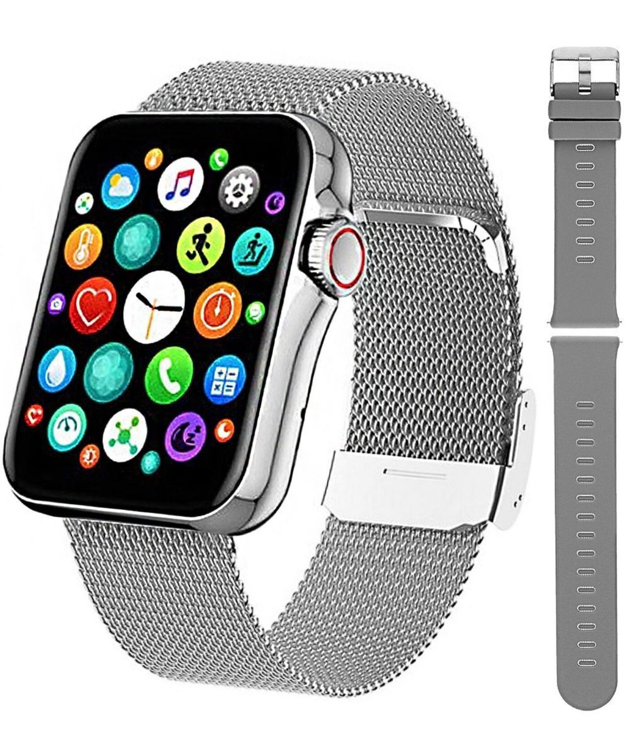 Zegarek Smartwatch Hagen HC4 WearFit Pro na pasku w zestawie z dodatkową bransoletą szary silikon.jpg